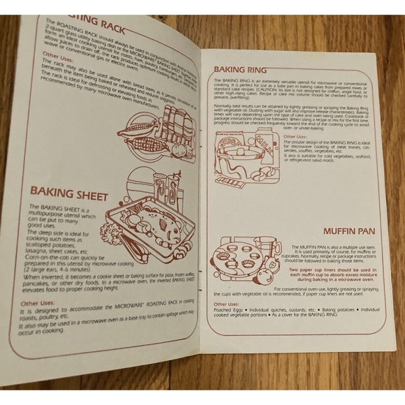 Anchor Hocking Microware Instructions And Recipes Booklet Dual Purpose Microware - Picture 4 of 6